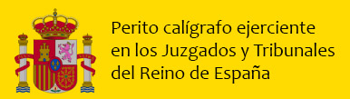 Perito calígrafo en España